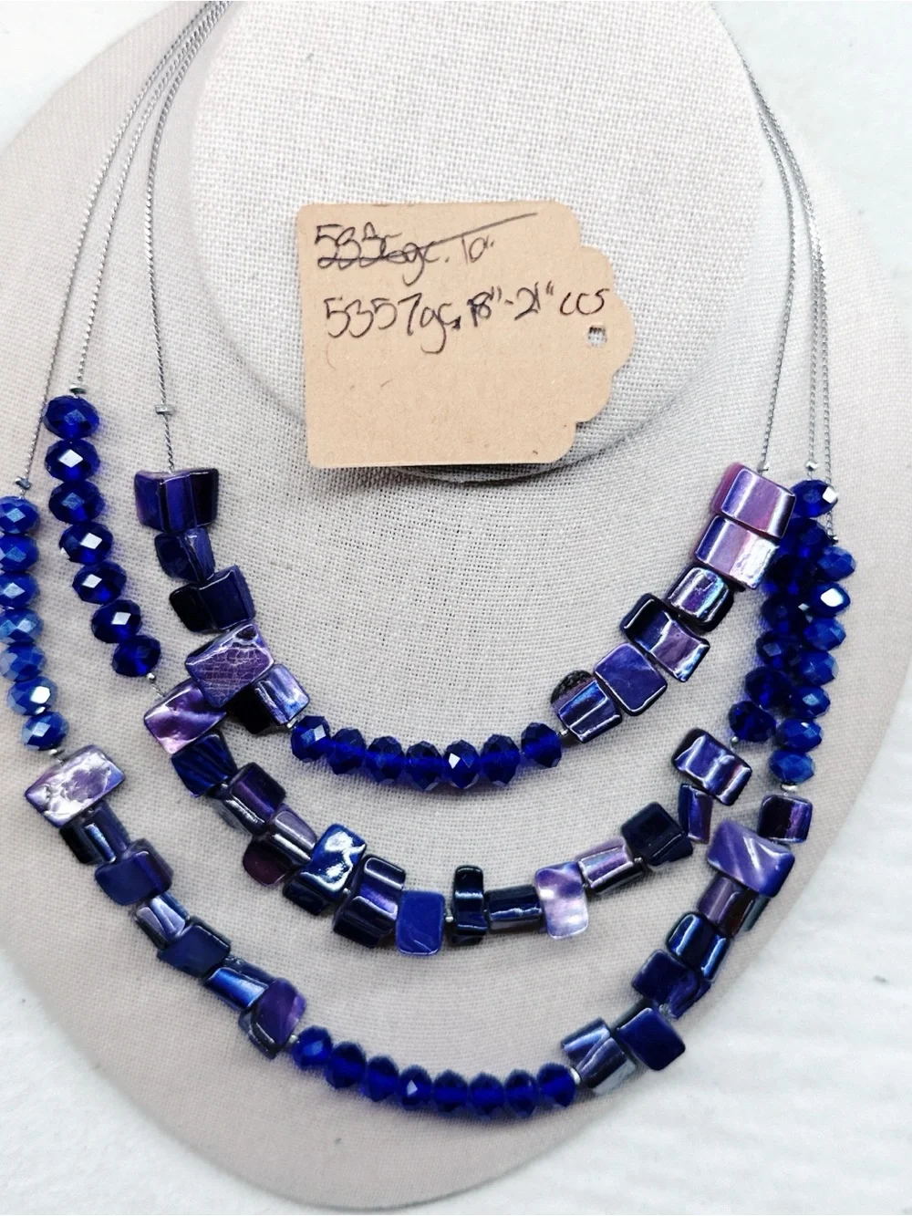 535c. Purple Shell Necklace Charming Charlie